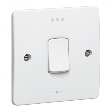 Switch Double Pole 20A with neon Synergy Legrand
