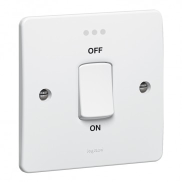 Switch Double Pole 45A with neon Synergy Legrand