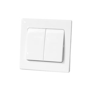 Switch 2Gang 1Way MK Honeywell Avant White