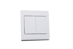 Switch 2 Gang 2 Way R Series Classic White 16A MK Honeywell R4782WHI