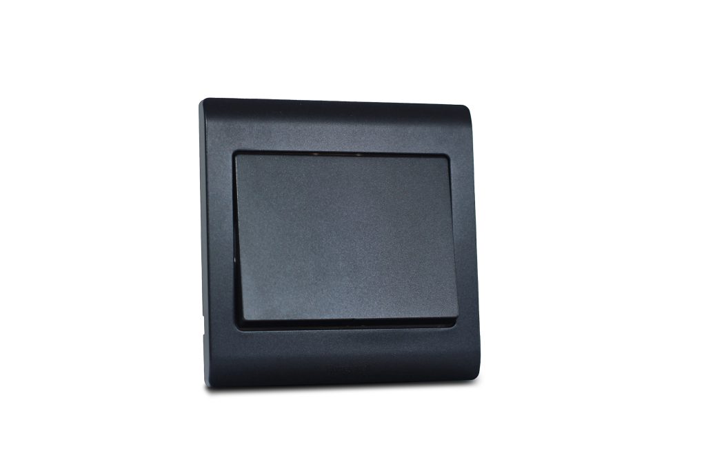 new mk r series switch 1 gang 1 way graphite lighter