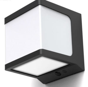 Solar Wall Lamp Square With PIR SWL-18  Ref: SWL-18