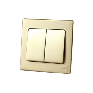 Switch 2Gang 2Way MK Honeywell Avant Champagne