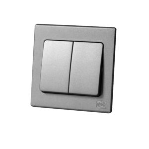 Switch 2Gang 2Way MK Honeywell Avant Charcoal