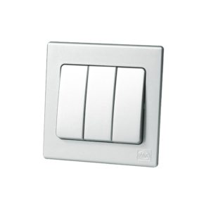 Switch 3Gang 1Way MK Honeywell Avant Titanium