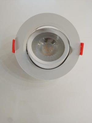 Recessed 3 Colors Rotable (3000/4000/6500K) Led Downlight 5W White Fixture LY