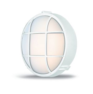 Round  Wall & Ceiling Plastic  Bulkhead  White  IP44  Ref: UH3041-0107-W