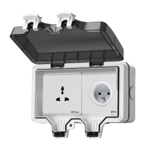 Socket 13A 2G Universal + Socket 16A W/Proof IP66 – BE27
