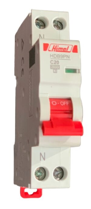Minature circuit breaker 1P+N 20A 6kA HIMEL – HDB9PN40C20