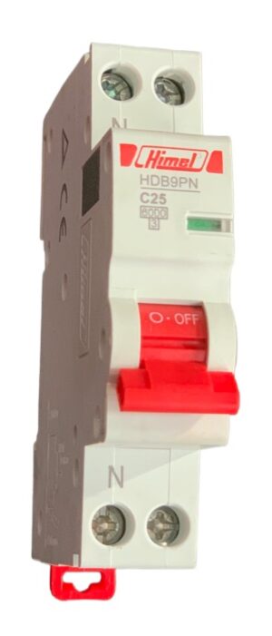Minature circuit breaker 1P+N 25A 6kA HIMEL – HDB9PN40C25