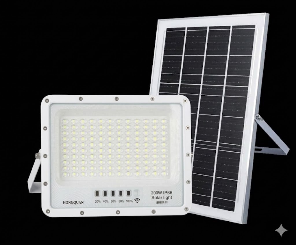 Solar Flood Light 200W Daylight With Remote IP67 – SFLXY200W