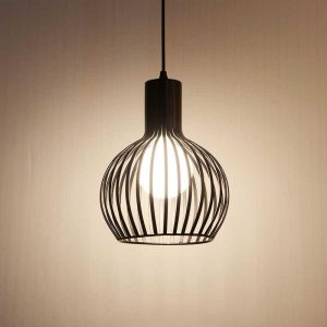 Moda Smooth Shade Pendant 200mm Black – CMJ-282