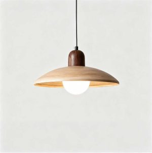 Birchwood Pendant Light 300mm Original Wood Color – CMJ-280-ORIGINAL